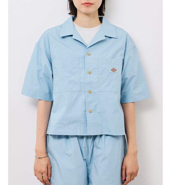 Rope&rsquo;Picnic「【Dickies】コットンダンプクロップドシャツ」|シャツ・ブラウス|