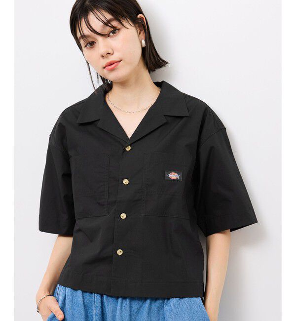 Rope&rsquo;Picnic「【Dickies】コットンダンプクロップドシャツ」|シャツ・ブラウス|