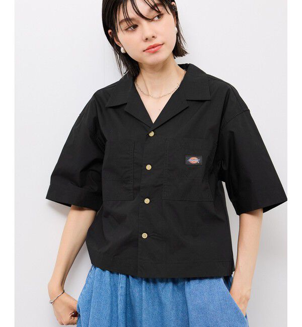Rope&rsquo;Picnic「【Dickies】コットンダンプクロップドシャツ」|シャツ・ブラウス|