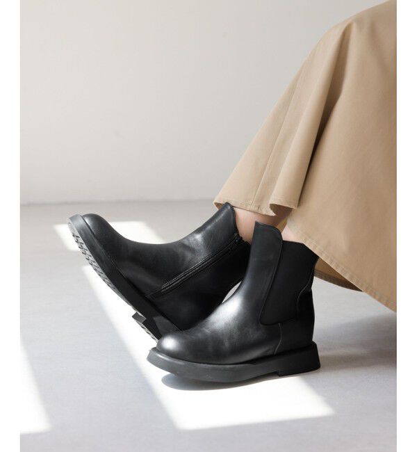 ROPE PICNIC PASSAGE「ジップアップサイドゴアショートブーツ」|ロングブーツ|