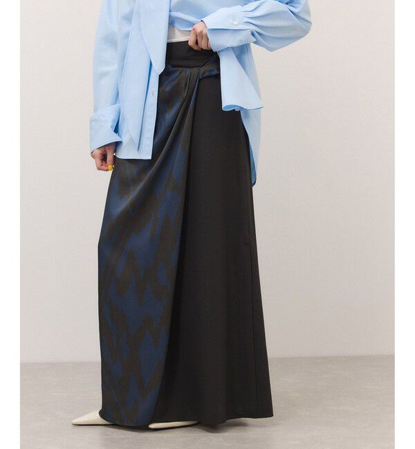 ADAM ET ROPE'「ツイストコンビスカート」|スカート|