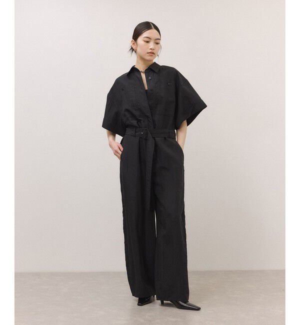 ADAM ET ROPE'「シャツジャンプスーツ」|オールインワン|