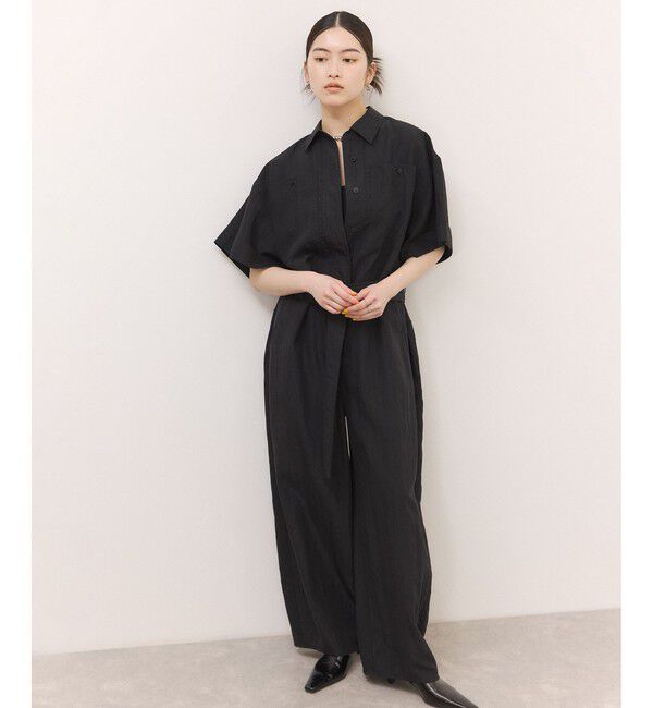 ADAM ET ROPE'「シャツジャンプスーツ」|オールインワン|