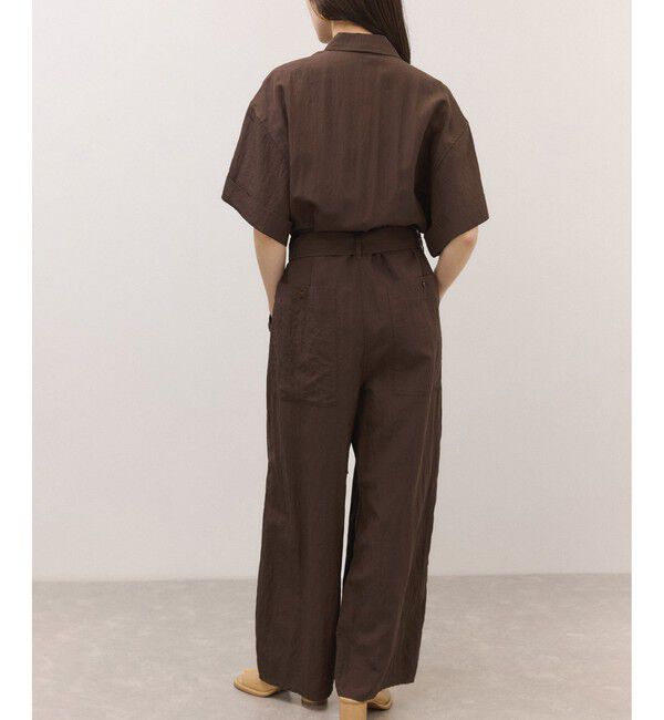 ADAM ET ROPE'「シャツジャンプスーツ」|オールインワン|