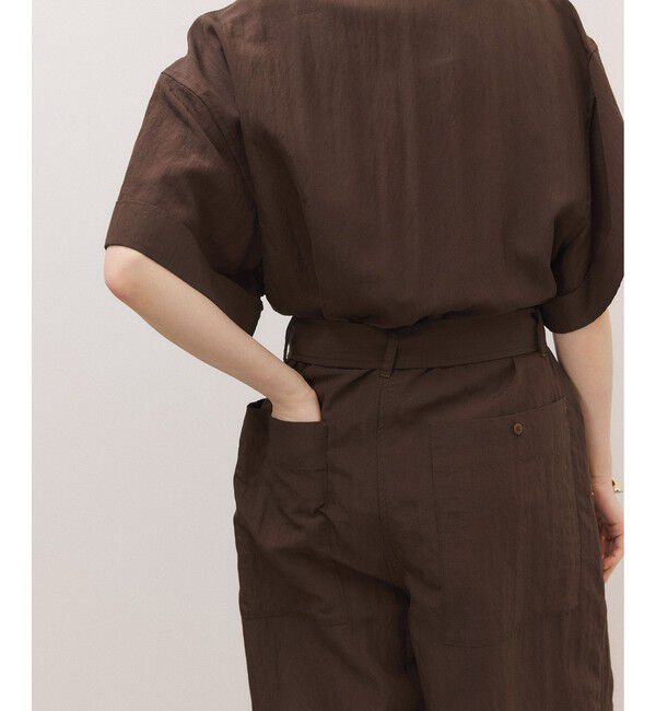 ADAM ET ROPE'「シャツジャンプスーツ」|オールインワン|