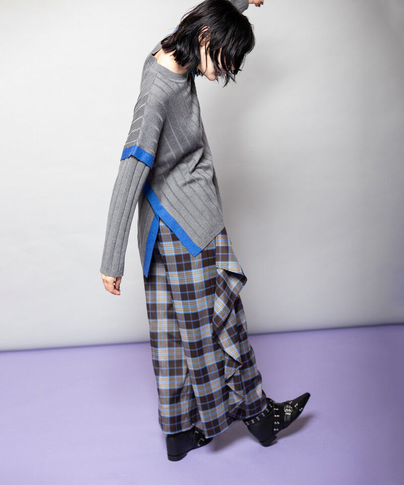  「ワイドリブニットプルオーバー」|ニット・セーター|