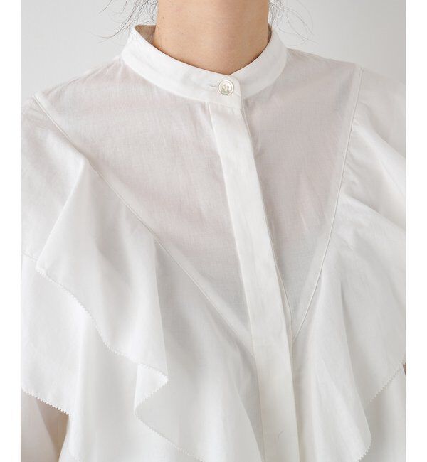 THE PAUSE「【THE PAUSE】フリルショートシャツ」|シャツ・ブラウス|