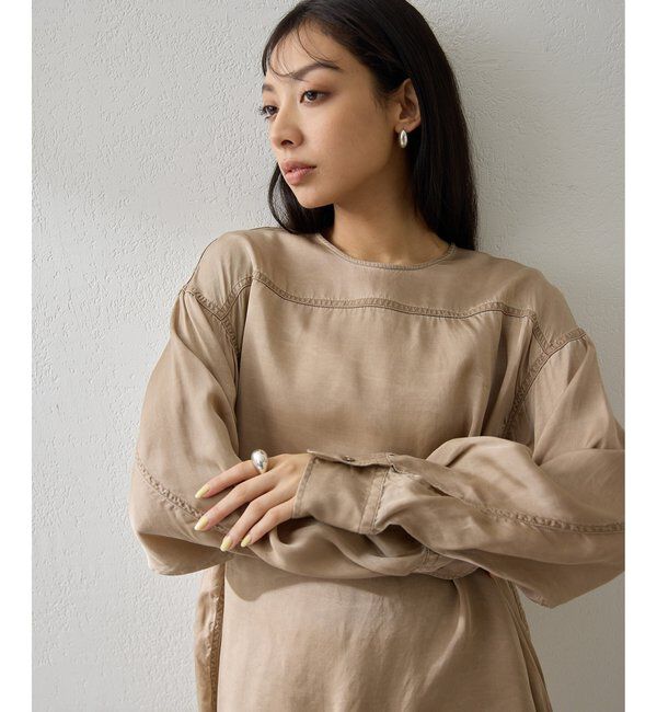  「ピグメントクルーブラウス」|シャツ・ブラウス|