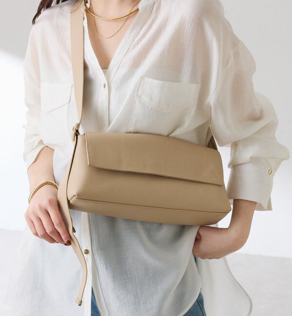  「【牛革/２WAY/500mlペットボトル収納可】シュリンクリンショルダーバッグ」|ショルダー・メッセンジャー|