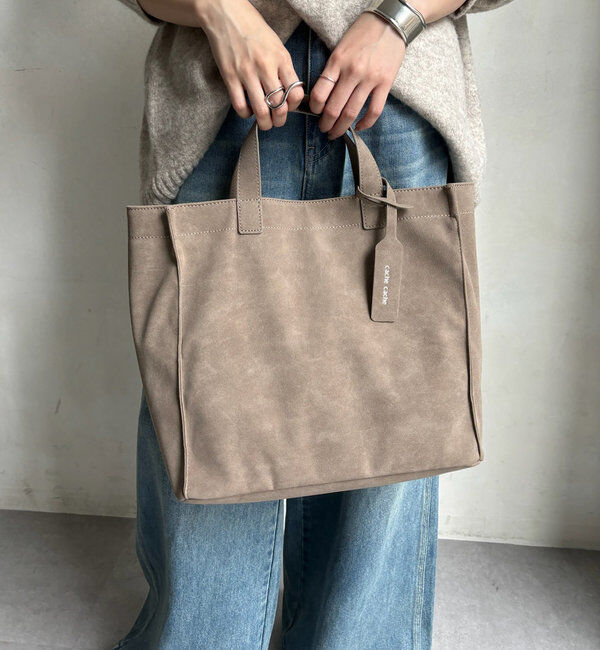  「【WEB限定】スエードPUショッパートート」|トートバッグ|