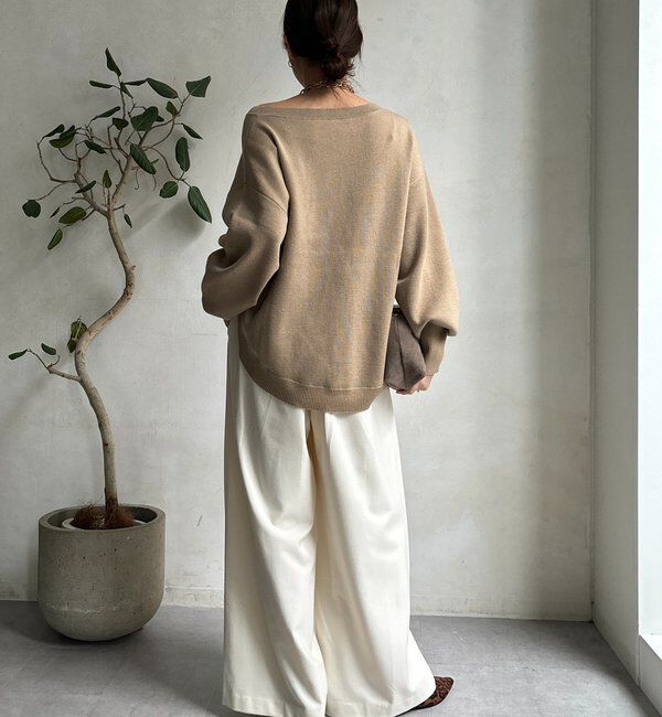  「ウォームタックワイドパンツ」|チノ|