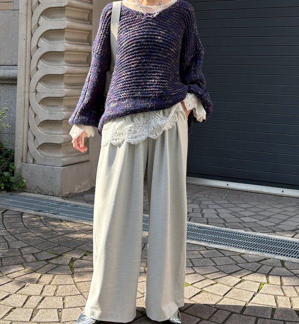  「ウォームタックワイドパンツ」|チノ|