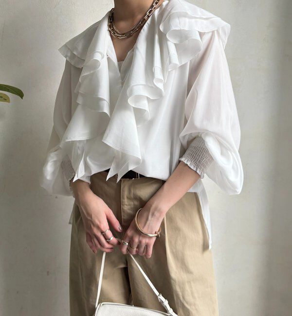  「ラッフルブラウス」|シャツ・ブラウス|