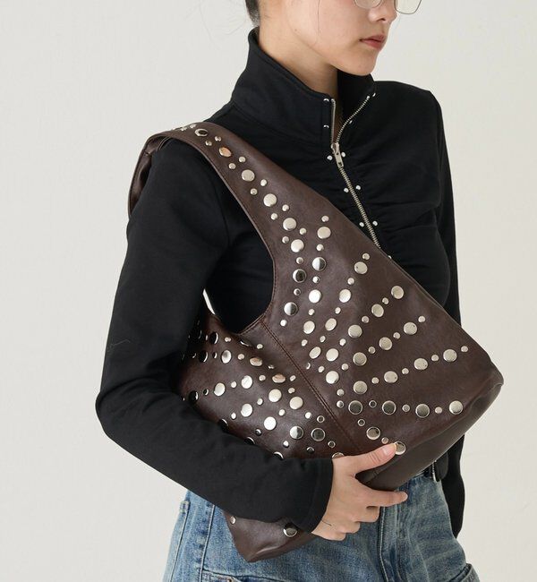  「ラジアルドットバッグ」|ショルダー・メッセンジャー|ブラウン