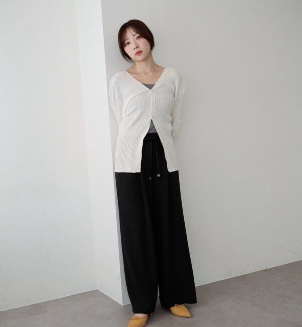  「ウエストデザインパンツ」|チノ|