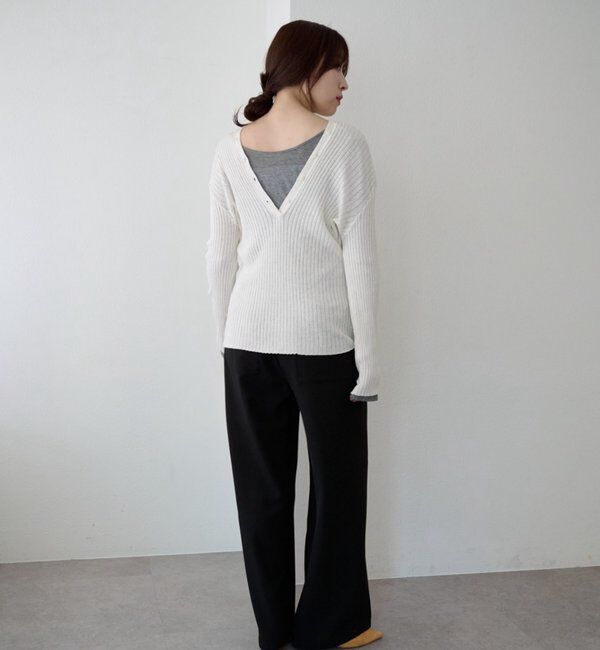  「ウエストデザインパンツ」|チノ|