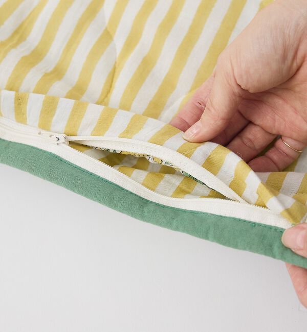 collex「【26SS新色】ブロックプリント キルトクッションカバー 45&times;45」|その他|