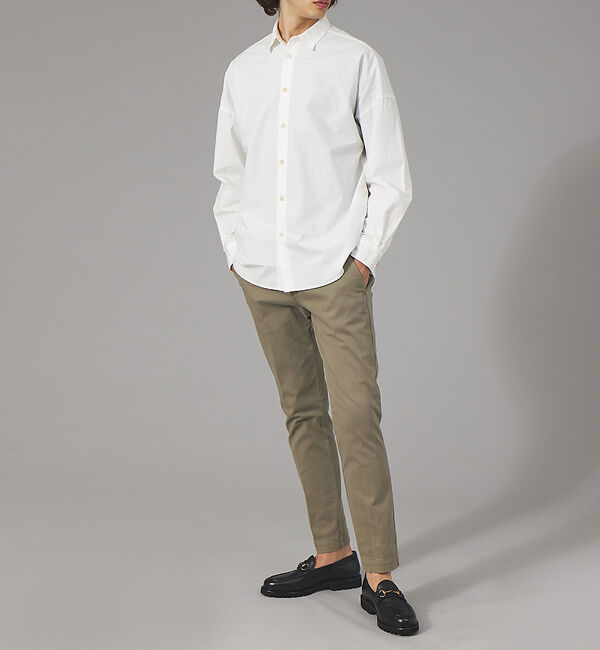 ABAHOUSE「【ナチュラルコットン】タイプライター オーバーシャツ」|シャツ・ブラウス|