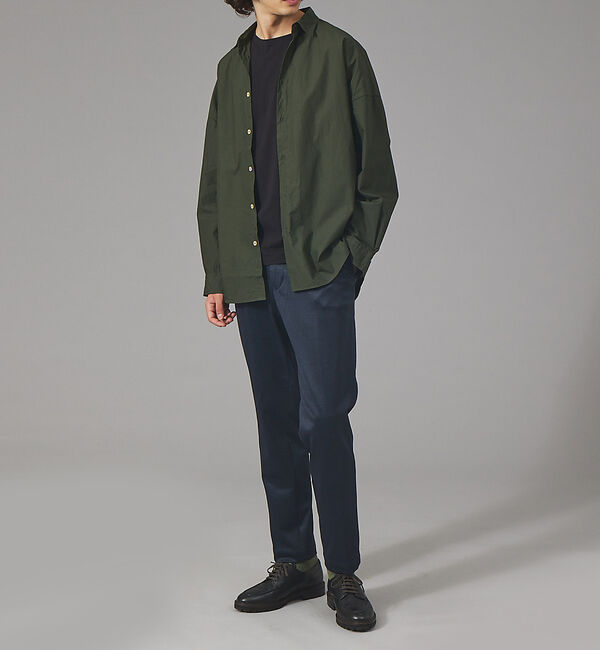 ABAHOUSE「【ナチュラルコットン】タイプライター オーバーシャツ」|シャツ・ブラウス|