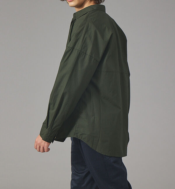 ABAHOUSE「【ナチュラルコットン】タイプライター オーバーシャツ」|シャツ・ブラウス|