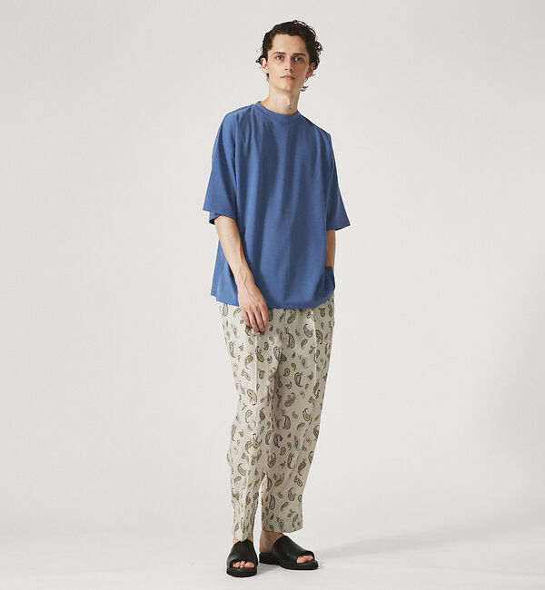 ABAHOUSE「【AH ABAHOUSE】カットジョーゼット ドロップショルダー モックネック」|Tシャツ・カットソー|