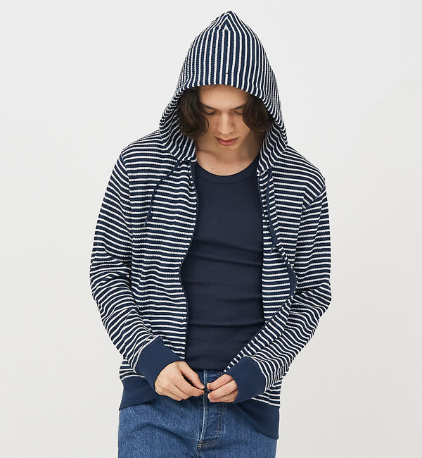 ABAHOUSE「【JEMORGAN LONG JOHNS/ジェーイーモーガンロングジョーンズ】軽」|パーカー|ネイビー