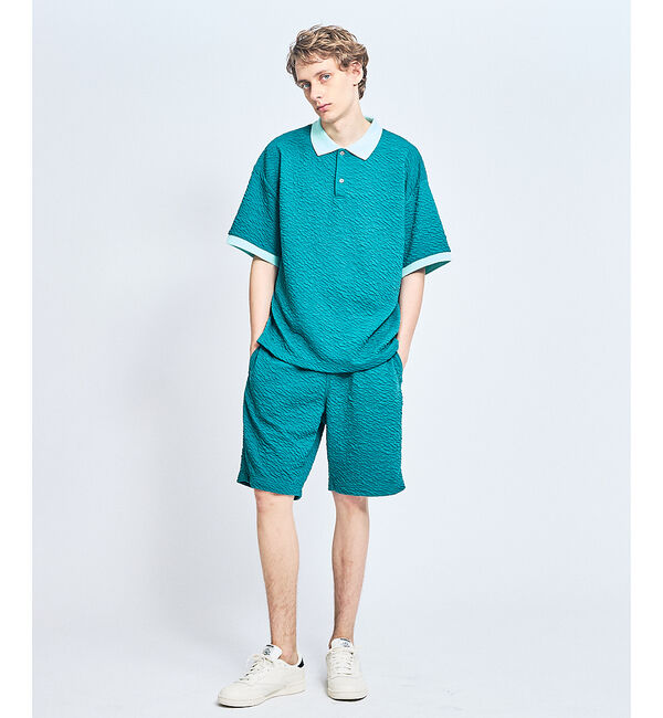 ABAHOUSE「フクレジャガード ショートパンツ / オーバーサイズ/ ストレッチ」|その他|