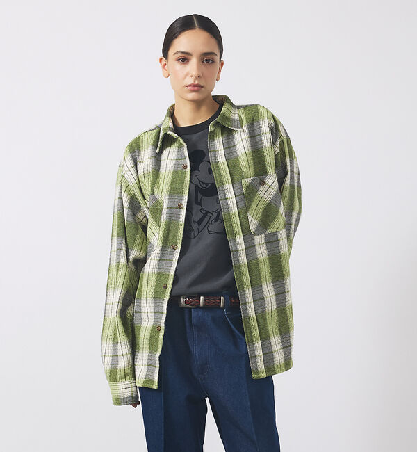 ABAHOUSE「【UNIVERSAL OVERALL / ユニバーサル オーバーオール】 VIN」|シャツ・ブラウス|グリーン系その他1