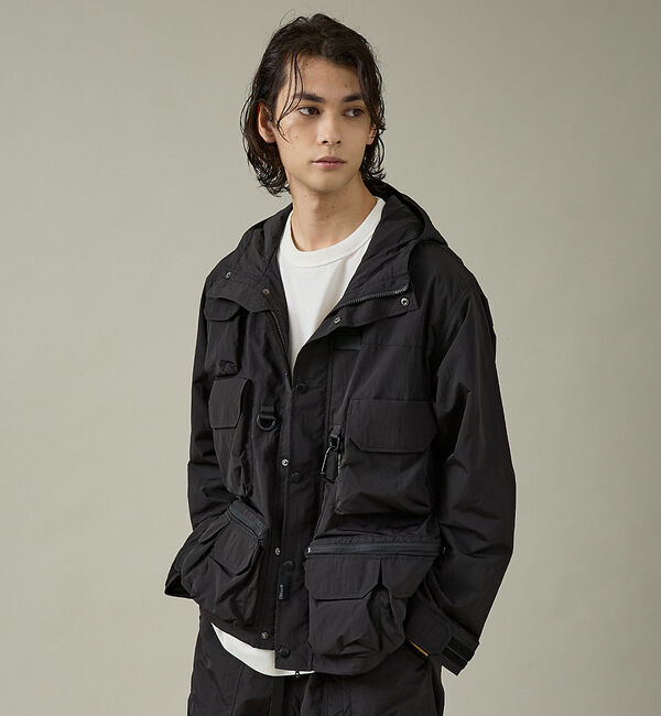 ABAHOUSE「【NoiR / ノワール】Connect Hooded / コネクトフーディ/N」|ブルゾン・スタジャン|