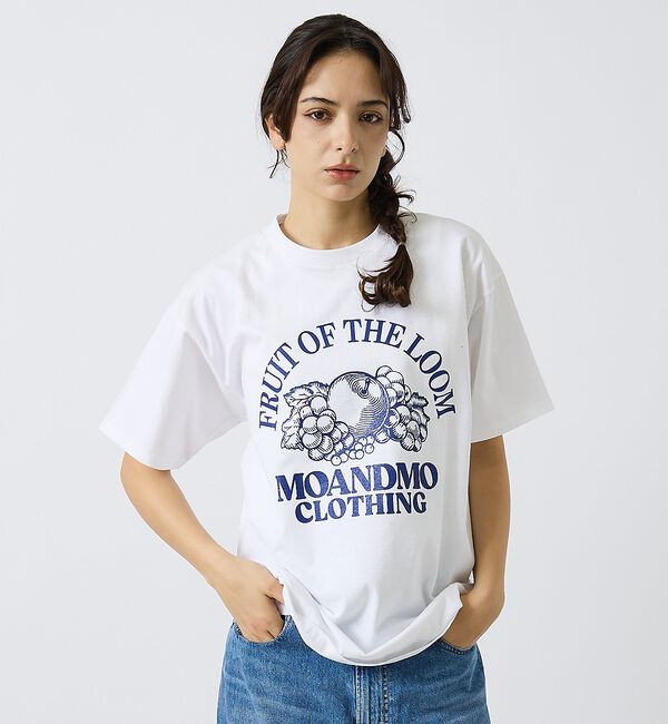 ABAHOUSE「【MOANDMO CLOHING &times; FRUIT OF THE LOOM】限定コ」|Tシャツ・カットソー|ホワイト