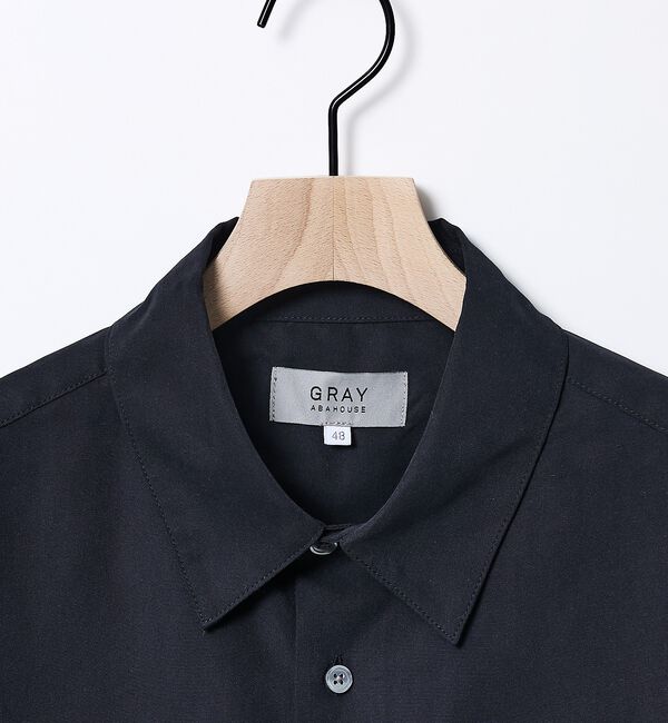 ABAHOUSE「【リラックスフィット】ピーチサテン レギュラーカラーシャツ」|シャツ・ブラウス|