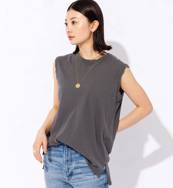Rouge vif「【GREY CHORD /グレーコード】ノースリーブトップス / SOFIE」|Tシャツ・カットソー|グレー