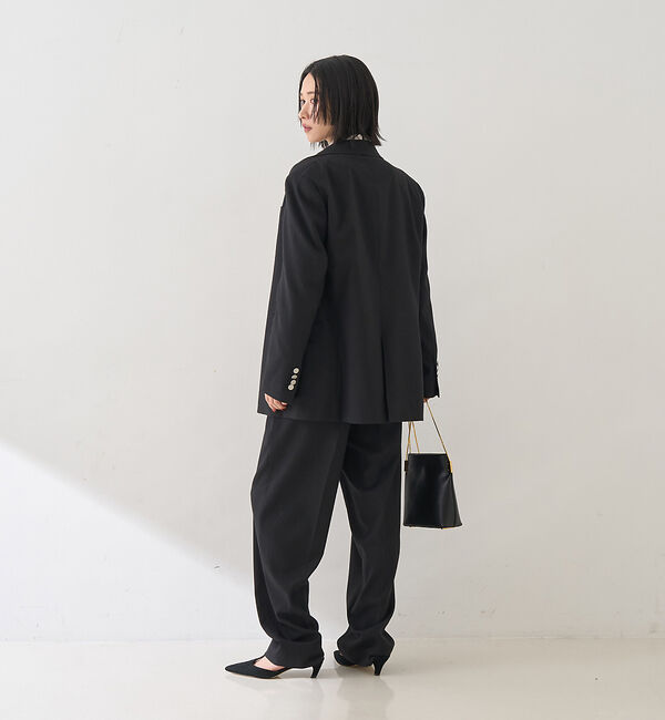 Rouge vif「【セットアップ対応】メンズライクウール混サキソニーテーパードパンツ」|その他|