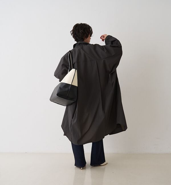 Rouge vif「NEWクリスピー撥水ライトロングコート」|ステンカラーコート|