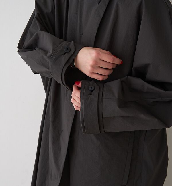 Rouge vif「NEWクリスピー撥水ライトロングコート」|ステンカラーコート|