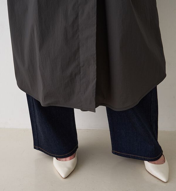 Rouge vif「NEWクリスピー撥水ライトロングコート」|ステンカラーコート|