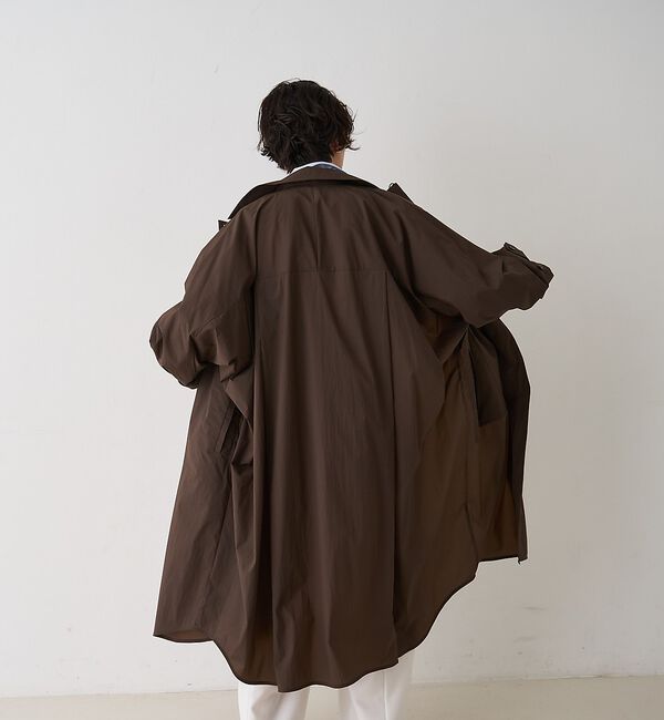 Rouge vif「NEWクリスピー撥水ライトロングコート」|ステンカラーコート|