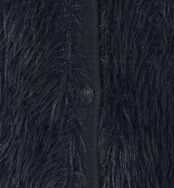 NOMINE「ロング フェザー ニットベスト カーディガン」|ベスト・ジレ|