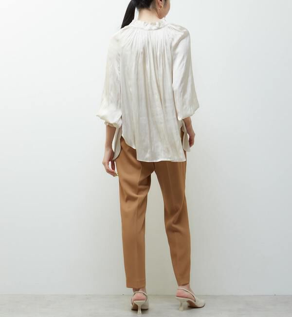 TIARA「《定番》2wayフリルネックギャザーブラウス」|シャツ・ブラウス|