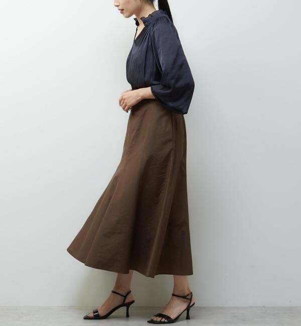 TIARA「《定番》2wayフリルネックギャザーブラウス」|シャツ・ブラウス|