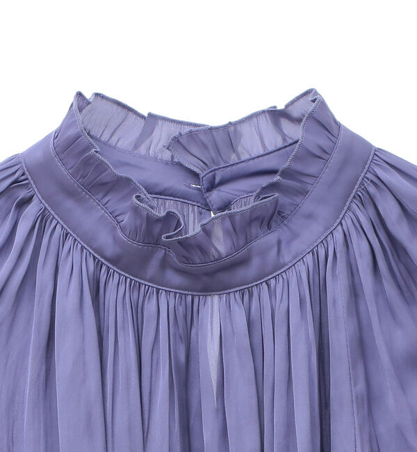 TIARA「《定番》2wayフリルネックギャザーブラウス」|シャツ・ブラウス|