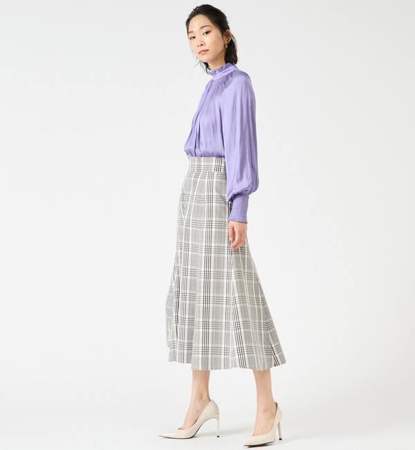 TIARA「《定番》2wayフリルネックギャザーブラウス」|シャツ・ブラウス|