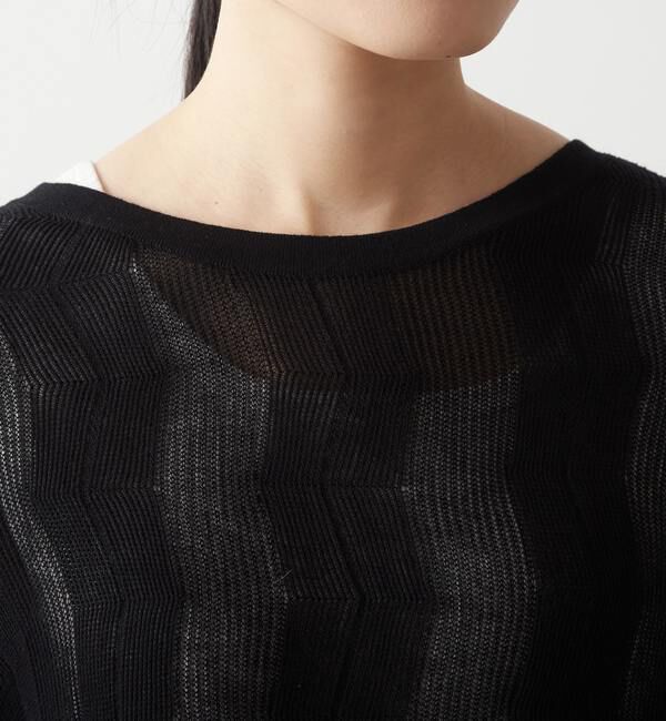 Liesse「透かし編みニットチュニック」|ニット・セーター|
