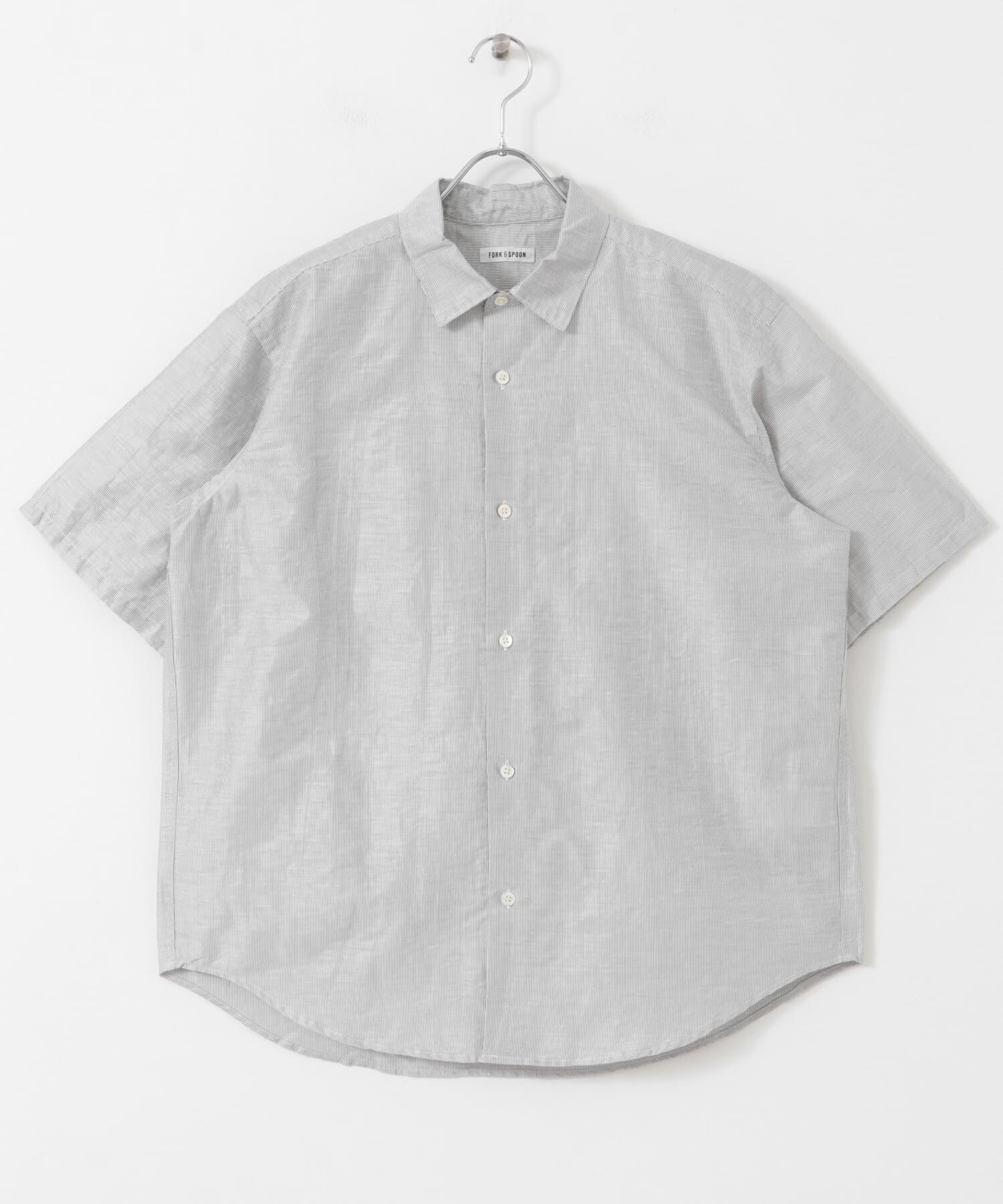 URBAN RESEARCH DOORS「FORK&SPOON　リネンワッシャーレギュラーカラーシャツ」|シャツ・ブラウス|