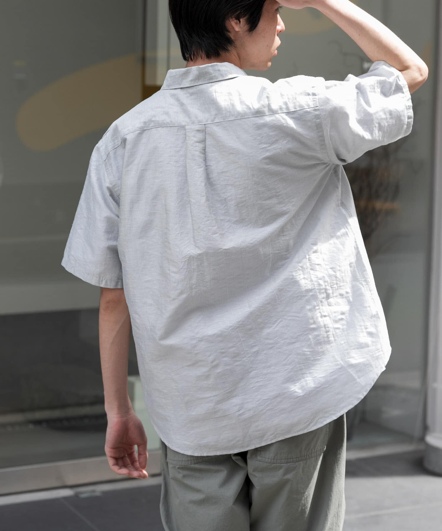 URBAN RESEARCH DOORS「FORK&SPOON　リネンワッシャーレギュラーカラーシャツ」|シャツ・ブラウス|