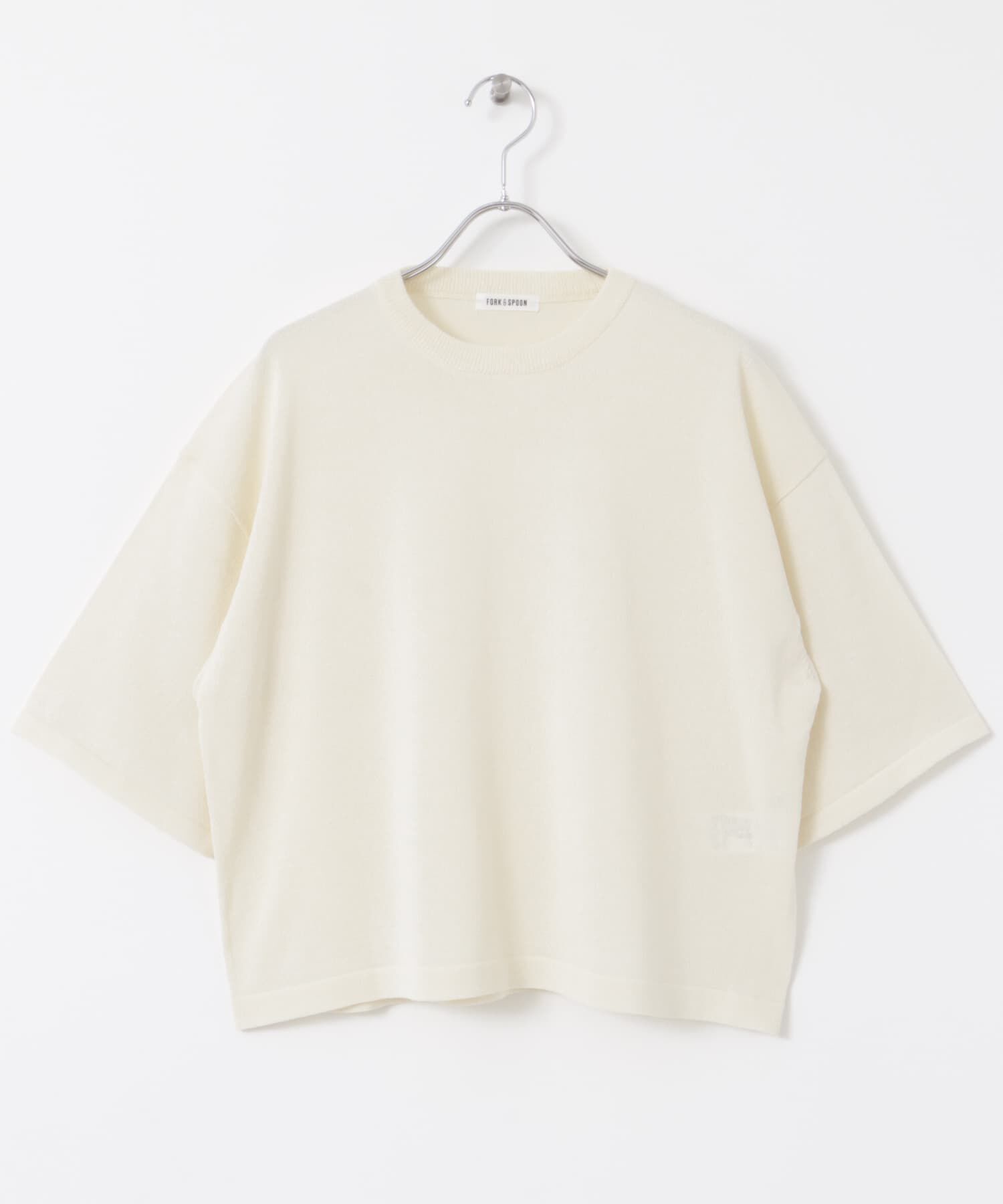 URBAN RESEARCH DOORS「FORK&SPOON　ペーパーニットTシャツ」|ニット・セーター|