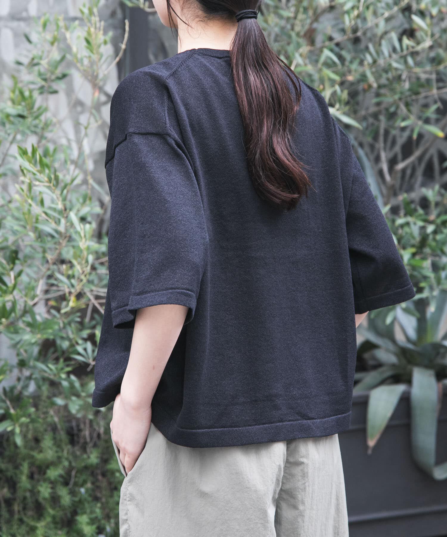 URBAN RESEARCH DOORS「FORK&SPOON　ペーパーニットTシャツ」|ニット・セーター|