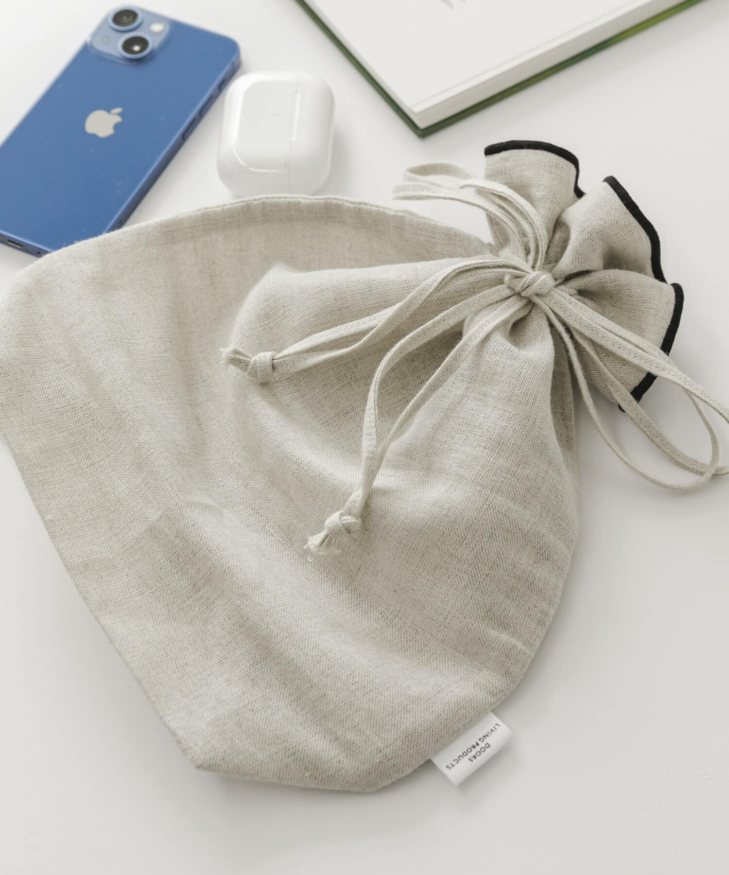 URBAN RESEARCH DOORS「DOORS LIVING PRODUCTS　コットンリネンライン巾着M」|その他|