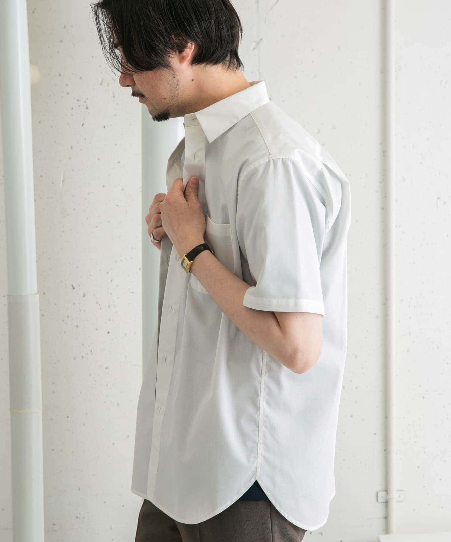 URBAN RESEARCH ROSSO「『防シワ/防臭』『XLサイズあり』ハイパフォーマンスブロード半袖シャツ」|シャツ・ブラウス|