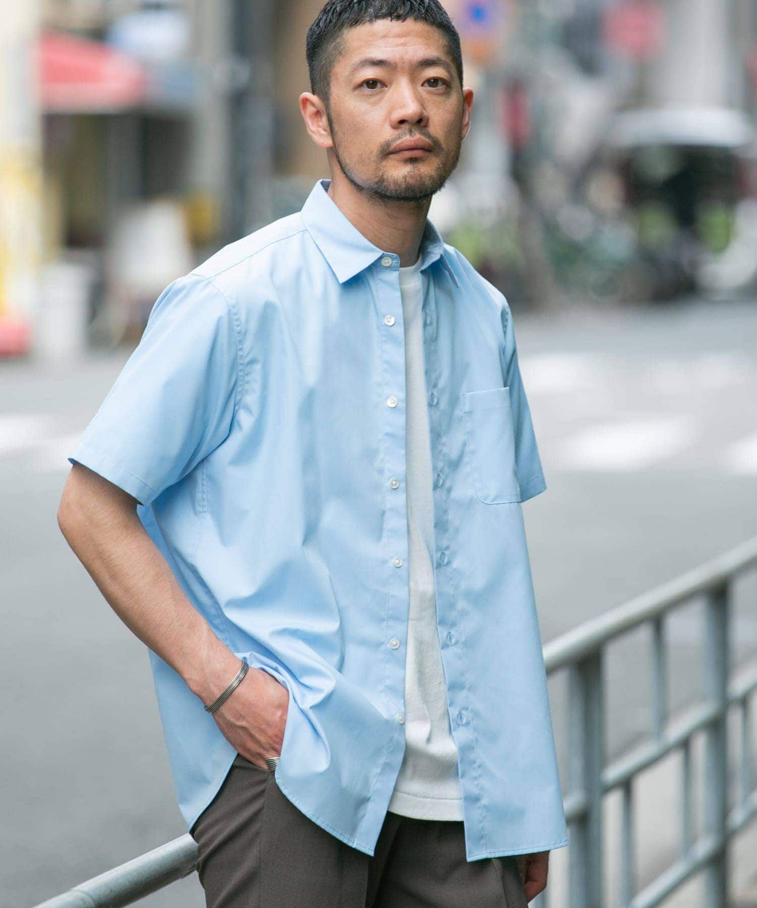 URBAN RESEARCH ROSSO「『防シワ/防臭』『XLサイズあり』ハイパフォーマンスブロード半袖シャツ」|シャツ・ブラウス|